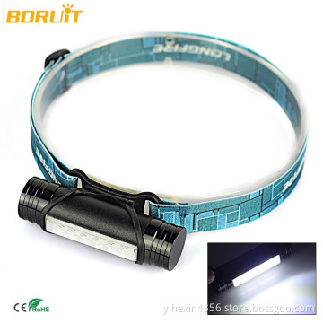 Boruit 400LM Rechargeable LED Headlight 3Mode Headlamp Flashlight Head Lamp Torch Light+USB Cable/Built-in 2200mAh battery